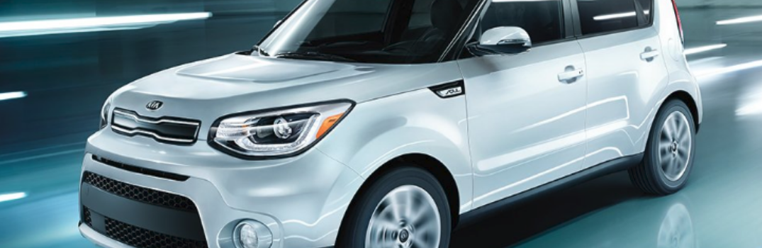 2019 Kia Soul driving on the road