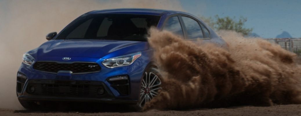 blue 2021 Kia Forte dirtracing. What are the technology features?